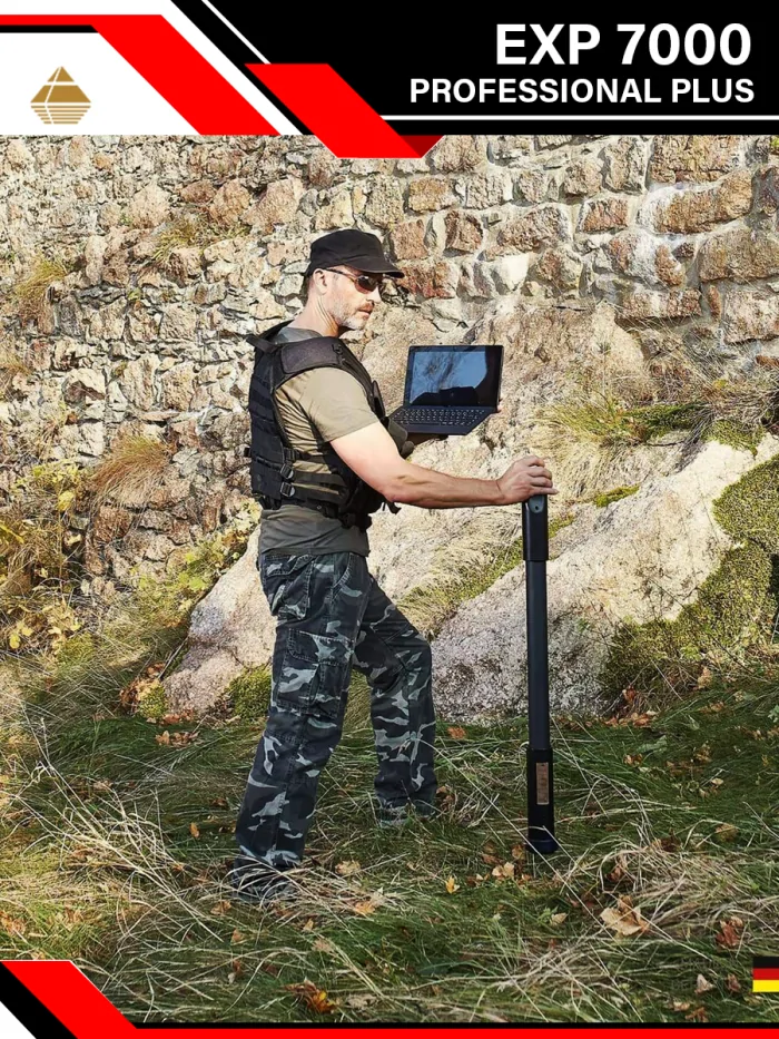 OKM eXp 7000, eXp 7000 Professional Plus, 3D ground scanner, gold detector, treasure detector, metal detector, tunnel detector, mineral scan, VLF scan, German gold detector, professional treasure hunting equipment, deep gold detector, OKM 3D scanner